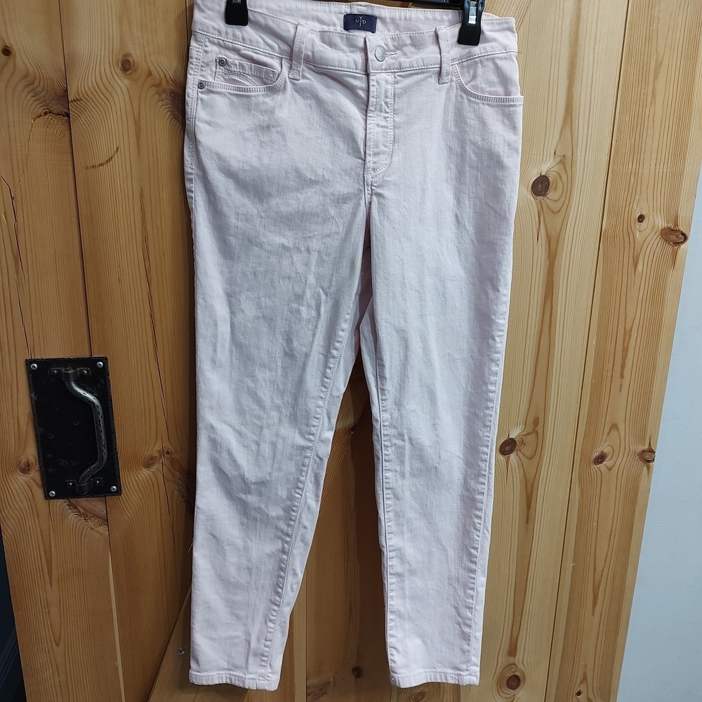NYDJ Light Pink Skinny Jeans  Soft Girl‎  Stretch High Rise Ankle Lift Tuck Sz 6